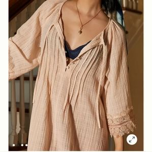 Anthropologie Lace Tunic lounge dress XS